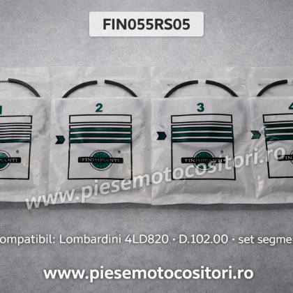 Serie segmenti Lombardini 4LD820 D.102.50 mm - FIN055RS05