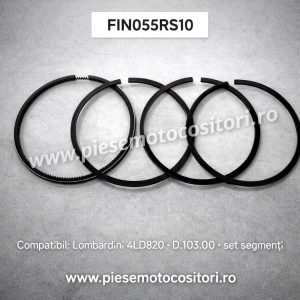 Serie segmenti Lombardini 4LD820 D.103.00 mm - FIN055RS10